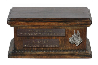 Pet memorial Casket All dog breeds, Personalised Pet Cremation Urn for Dog's ashes, Small Urn