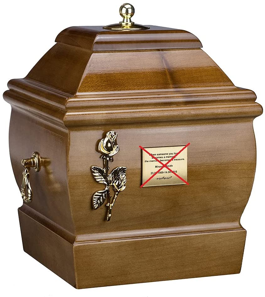 Rustic Barn Wood Cremation Urn - Solid Reclaimed Lumber Burial Box For Human Ashes