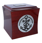 Anchor urn for ashes for sailor Cremation urn with anchor