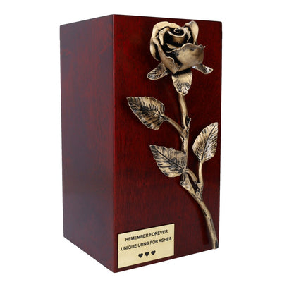 Unique Artistic Cremation Urn Rose- Funeral Urn for Adult Ashes Urn (Art 16B)