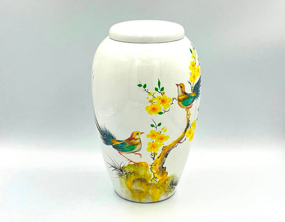 Fiberglass artistic urn for ashes