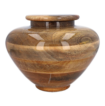 Grade B wooden urn, discounted mango urn (MU2 D-02)