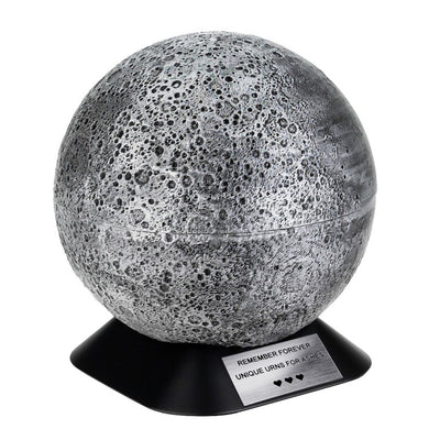 Moon Urn For Ashes, Adult Size Cremation Urn Like A Moon, Lunar Urn, Artistic Moon Urn