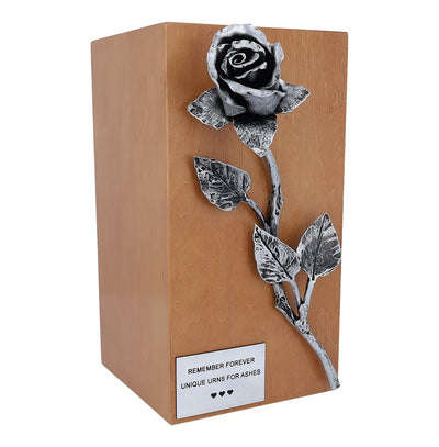 Unique Artistic Cremation Urn Rose- Funeral Urn for Adult Ashes Urn (Art 16SLO)