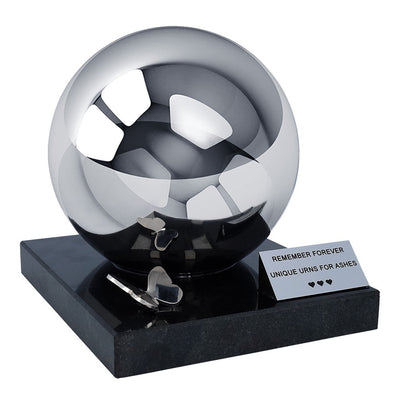 Outdoor personalise urn for human ashes Adult size urn with butterfly