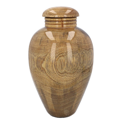 Special wooden mango cremation funeral urn, Grade "B" (WU51 D-01)