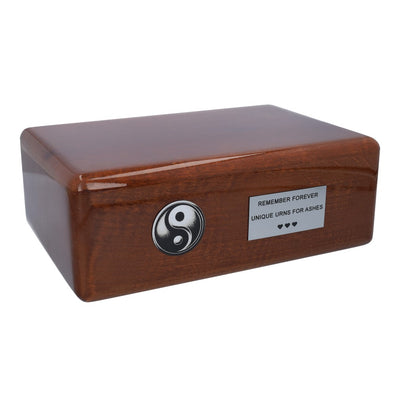 Yin Yang Urn for human ashes Symbol of balance and harmony Japan urn