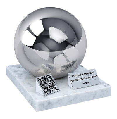 Adult Urn with QR Code, Human Cremation Urn for Ashes