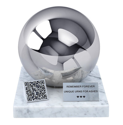 Adult Urn with QR Code, Human Cremation Urn for Ashes