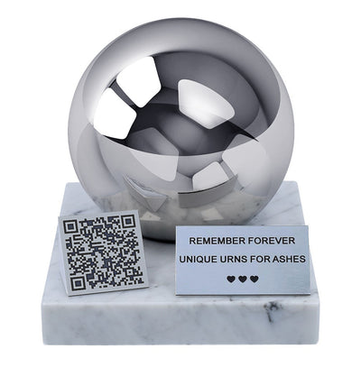 Child Urn with QR Code, Baby and Infant Cremation Urn