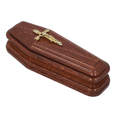 Solid wood casket keepsake Cremation Urn, Infant Casket keepsake ashes urn Coffin shape Urn (K1)