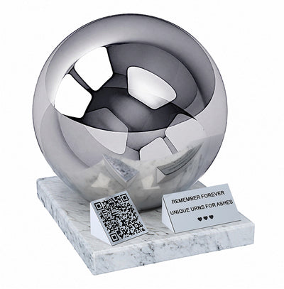 Companion Urn with QR Code, Double Cremation Urn for Two Adults