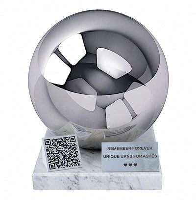 Companion Urn with QR Code, Double Cremation Urn for Two Adults