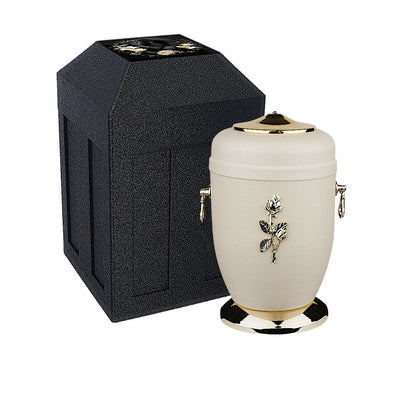 Burial set for funeral - Vault and metal urn set