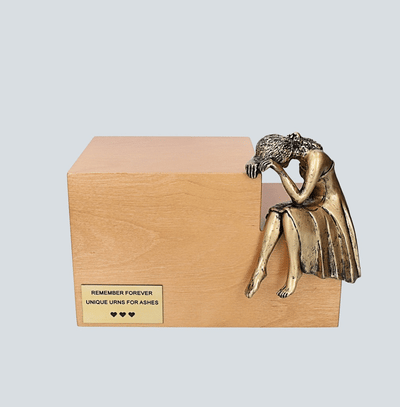 Unique Artistic Urn Nostalgia Adult Cremation Urn for ashes Modern Urn (Art13BLO)