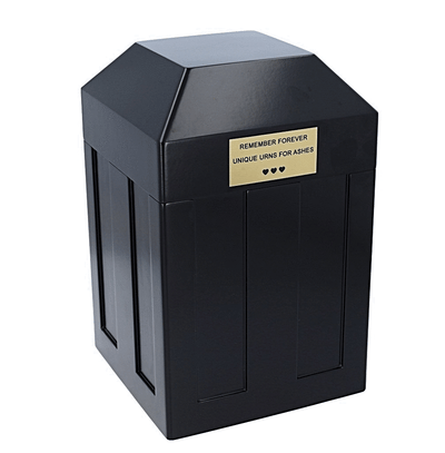 Burial set for funeral - Vault and metal urn set