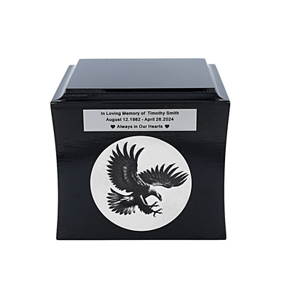 Cremation Urn With Eagle Theme Urn for Ashes With Engraved Eagle Personalise Urn