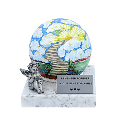 Stairs to heaven theme cremation urn for a child