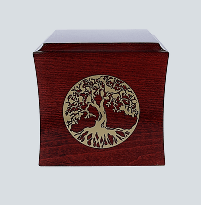 Tree Of Life wooden Cremation ashes Urn for Adult Unique Memorial Funeral Urn (DN21)