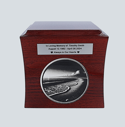 Beach urn Sea lover urn Ocean themed urn Tropical urn for ashes