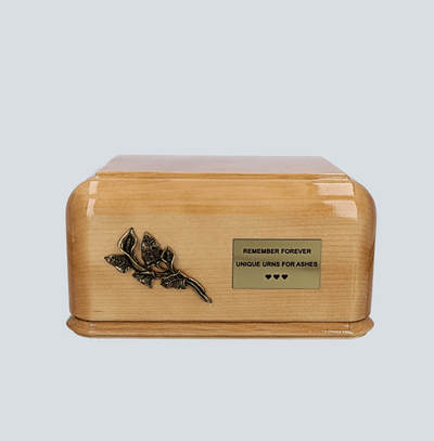 Artistic Funeral Urn For Ashes with Tree and birds. Unique Cremation Urn (WU71)