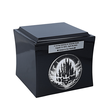 Dream Castle personalized memorial urn for ashes Theme Cremation urn