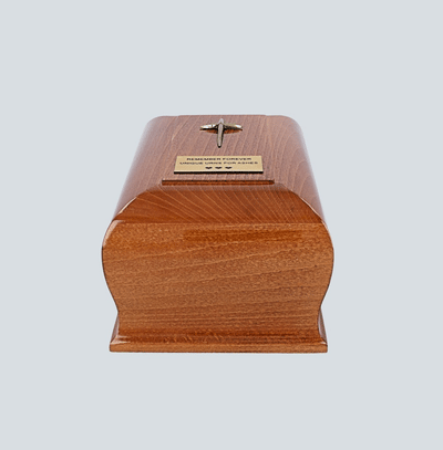 Large Wooden Cremation Urn for Human Ashes Adult Funeral Urn, final resting place (DN1)