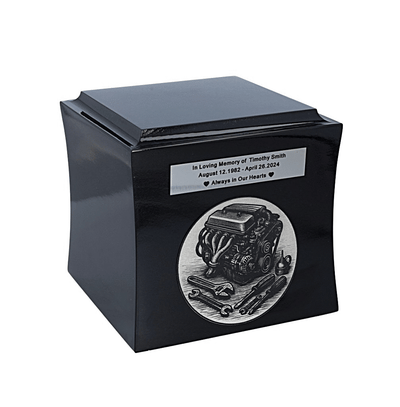 Cremation urn for a mechanic Urn for a cars lover