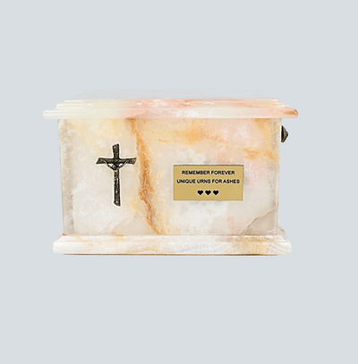 Stone Casket Natural Onyx Cremation Ashes Urn For Adult (1WO)