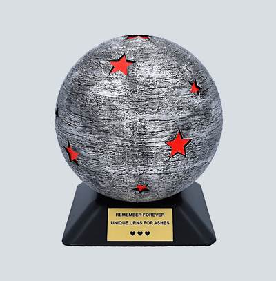 Decorative urn with stars sphere cremation urn personalize unique urn for ashes Stars uen