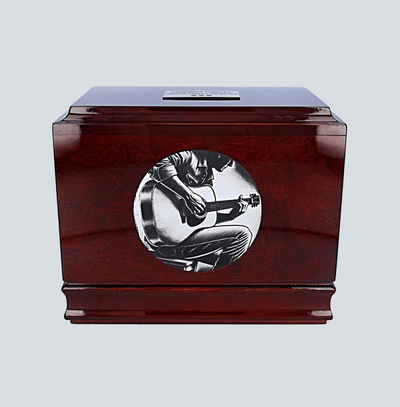 Guitar urn for ashes Wooden urn for guitarist Acoustic guitar urn Les paul urn Stratocaster urn Music urn