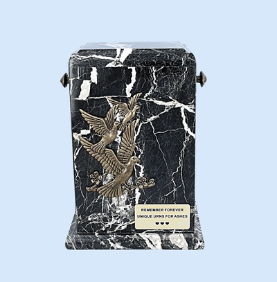 Onyx Cremation Ashes Urn for Adult Natural Stone  Funeral Casket  (12BZ)