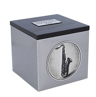 Unique Cremation Urn with Saxophone