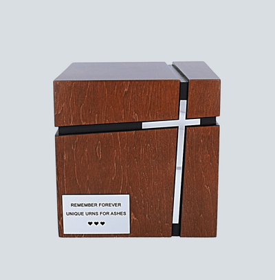 Modern Wooden Cremation Urn ,Funeral Ashes Urn for Adult Cremation Urn (Art32)