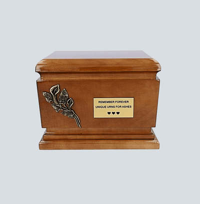 Beautiful Solid Wood Caske Funeral Ashes Urn for Adult Cremation Urn (Wu48)