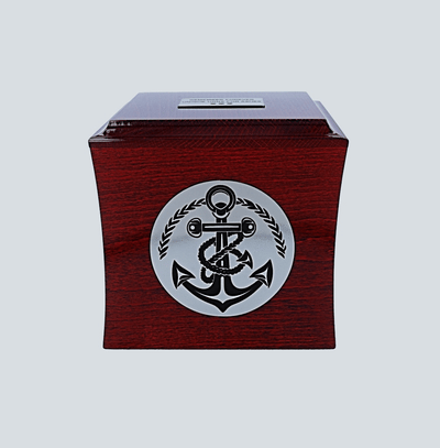 Anchor urn for ashes for sailor Cremation urn with anchor