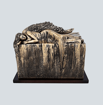 Unique Artistic Urn Angel at Rest Cremation Urn Funeral Urn For Adult (Art12B)