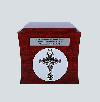 Celtic urn with cross