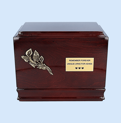 Wooden Cremation Casket Funeral Ashes Urn for Adult- High Gloss memorial (WU58)