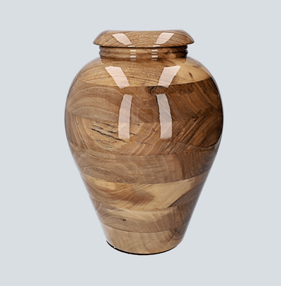 Stunning and very special Italian Walnut Cremation Funeral urn for ashes , Cremation Urn / keepsake (IW2 Walnut)