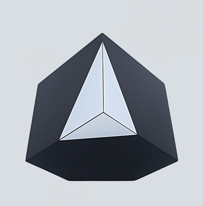 Modern Geometric Cremation Urn , Artistic  Funeral urn,memorial  for Adult ashes (Art31)