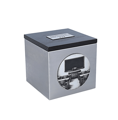 Thematic funeral urn for a teacher