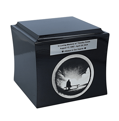 Loneliness symbolic cremation urn Theme emocional urn
