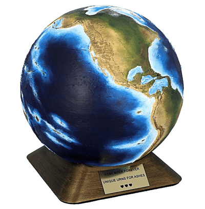 XXL Size Artistic Companion Urn For Two. Earth Urn.
