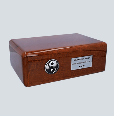 Yin Yang Urn for human ashes Symbol of balance and harmony Japan urn