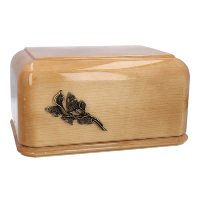 Large Traditional  Wood Cremation Urn , Personalised Urn for Ashes - Handcrafted (Wu71)