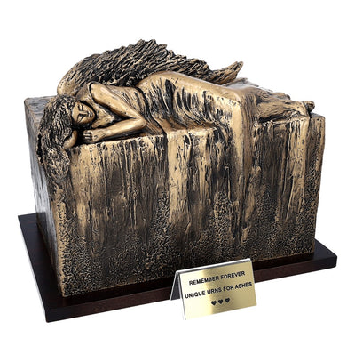 Unique Artistic Urn Angel at Rest Cremation Urn Funeral Urn For Adult (Art12B)