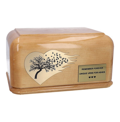 Tree of Life surrounded by a heart  Unique Artistic  Cremation Urn (WU71)