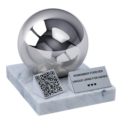 Pet Urn with QR Code, Dog and Cat Cremation Urn for Ashes
