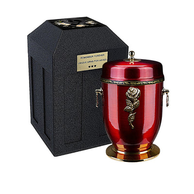 Set of cremation urn and vault